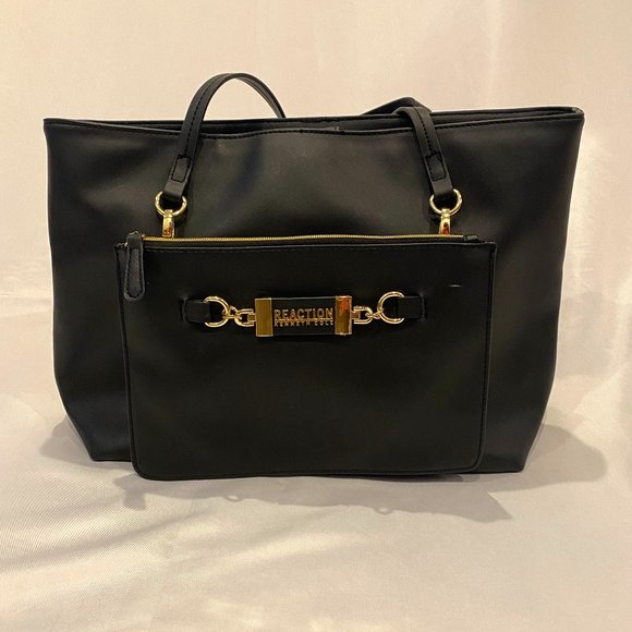 NWOTs Kenneth Cole Reaction Women's New Black Tote and Shoulder Bag Combo - Picture 1 of 8